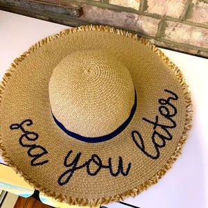Brand new “sea you later” beach hat